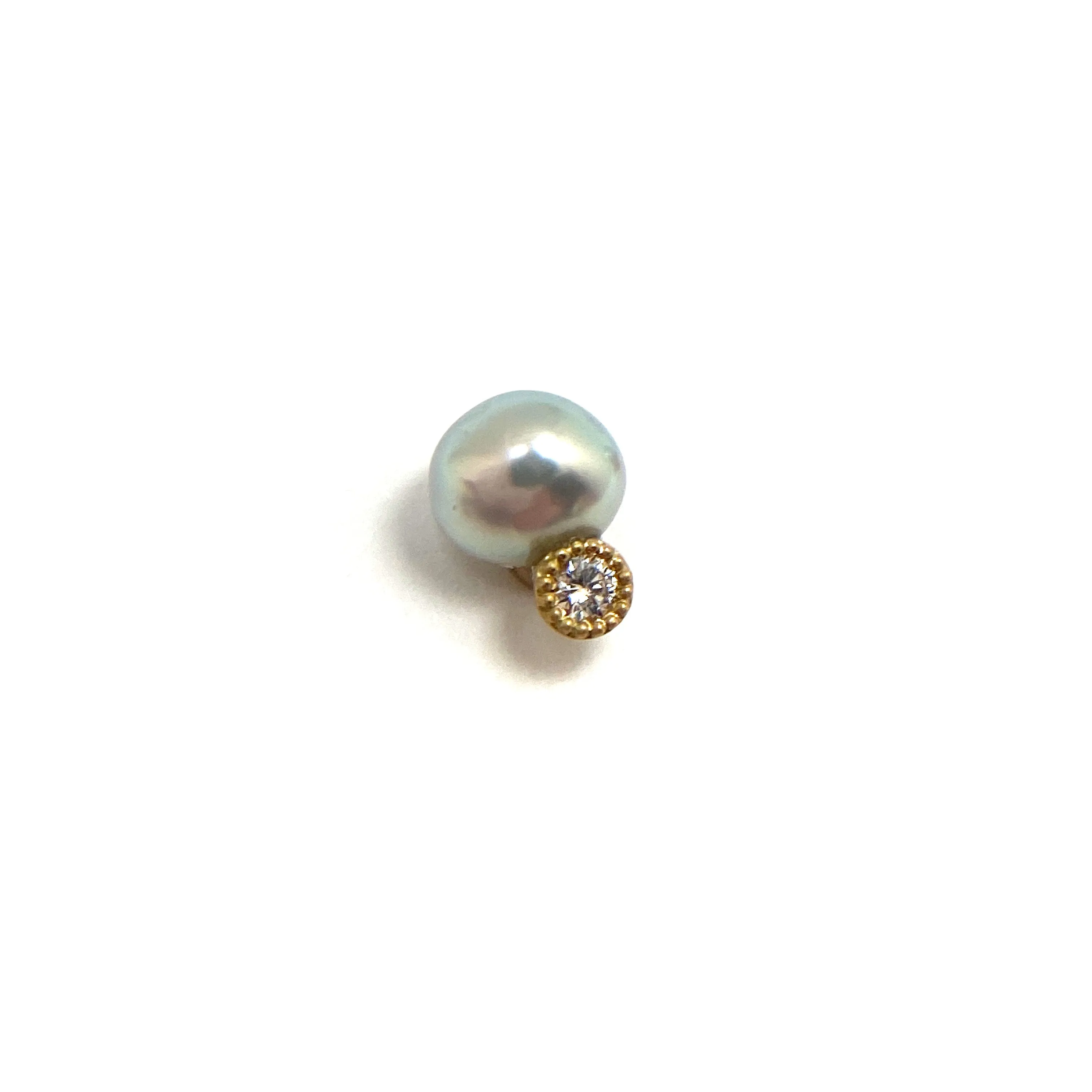 Akoya Pearl and Diamond Studs