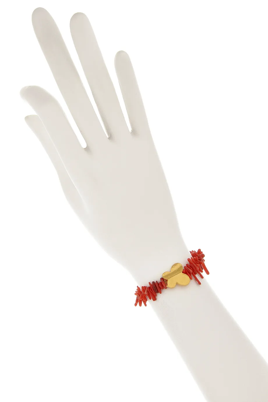 ALBERTO GALLETI BUTTERFLY Coral Gold Bracelet