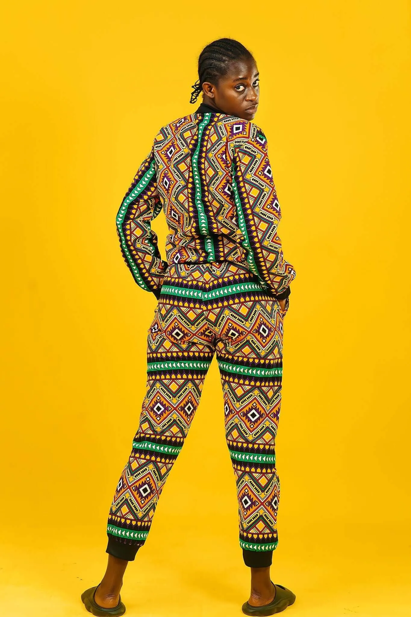 Almighty Arrow African Print Bomber Jacket