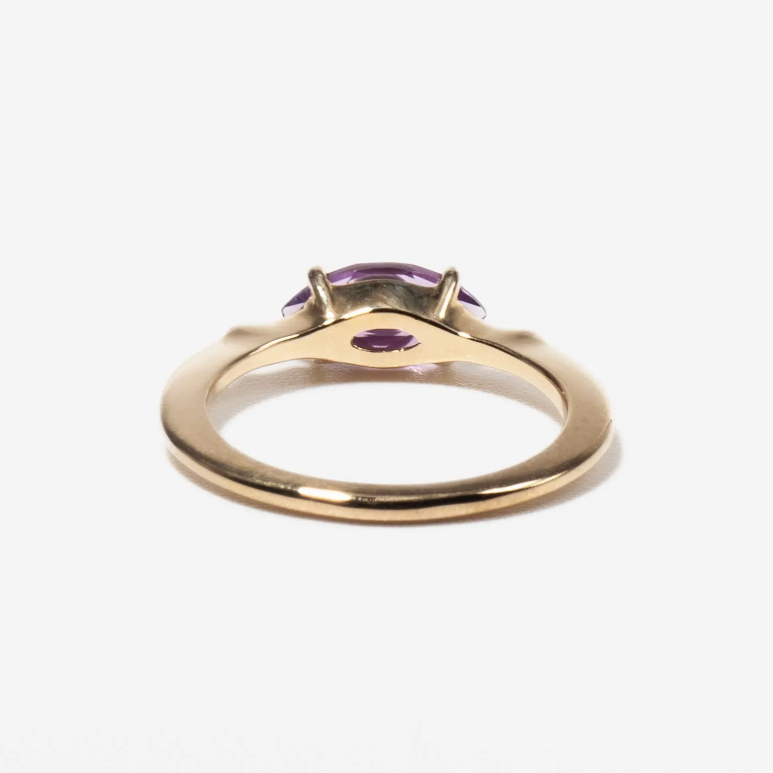 Amethyst Big Eye Ring