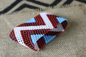 Art# K96  4 inch Original Kayapo Traditional Peyote stitch Beaded Bracelet from Brazil.