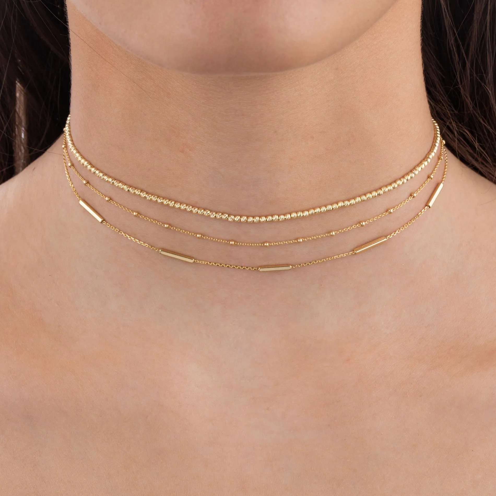 Ball Chain Necklace 14K