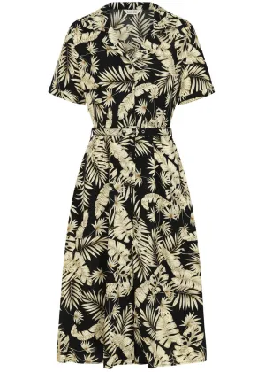 Banned Yvette Tiki 40's Dress Black