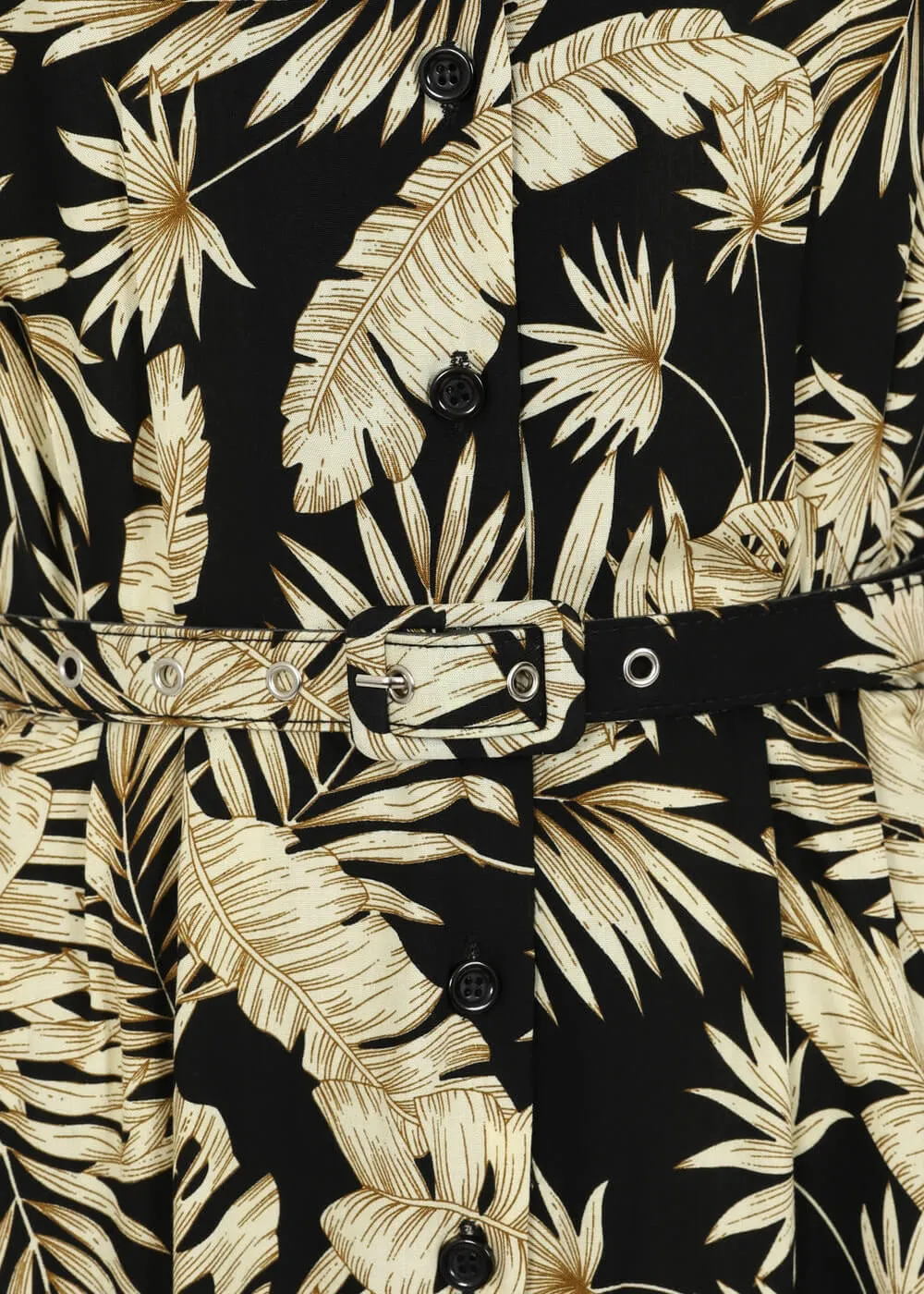 Banned Yvette Tiki 40's Dress Black