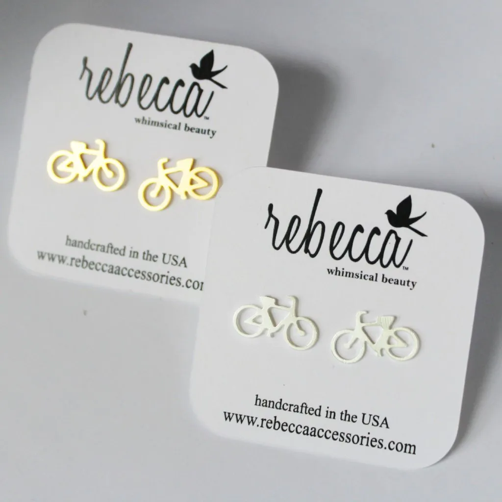 Bike Post Earring