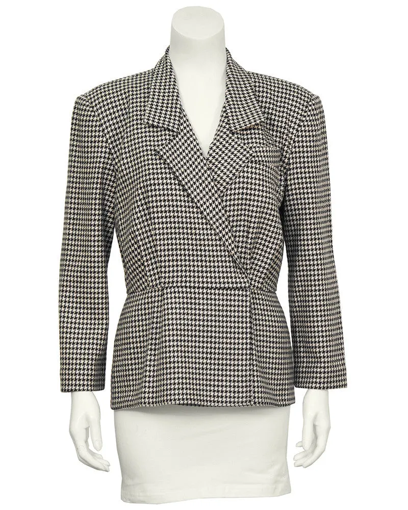 Black and White Houndstooth Jacket