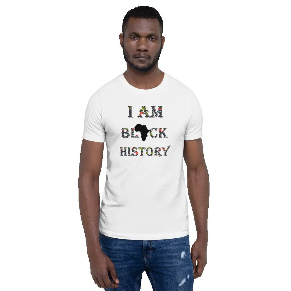 Black History African Print Short-Sleeve Unisex T-Shirt