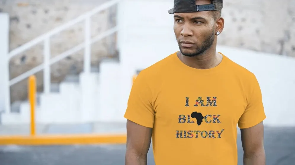 Black History African Print Short-Sleeve Unisex T-Shirt