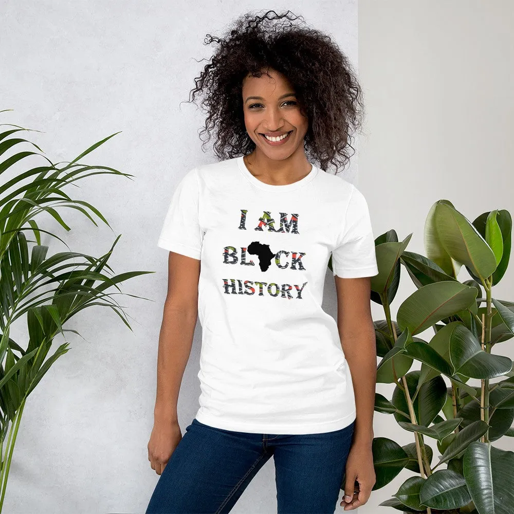 Black History African Print Short-Sleeve Unisex T-Shirt