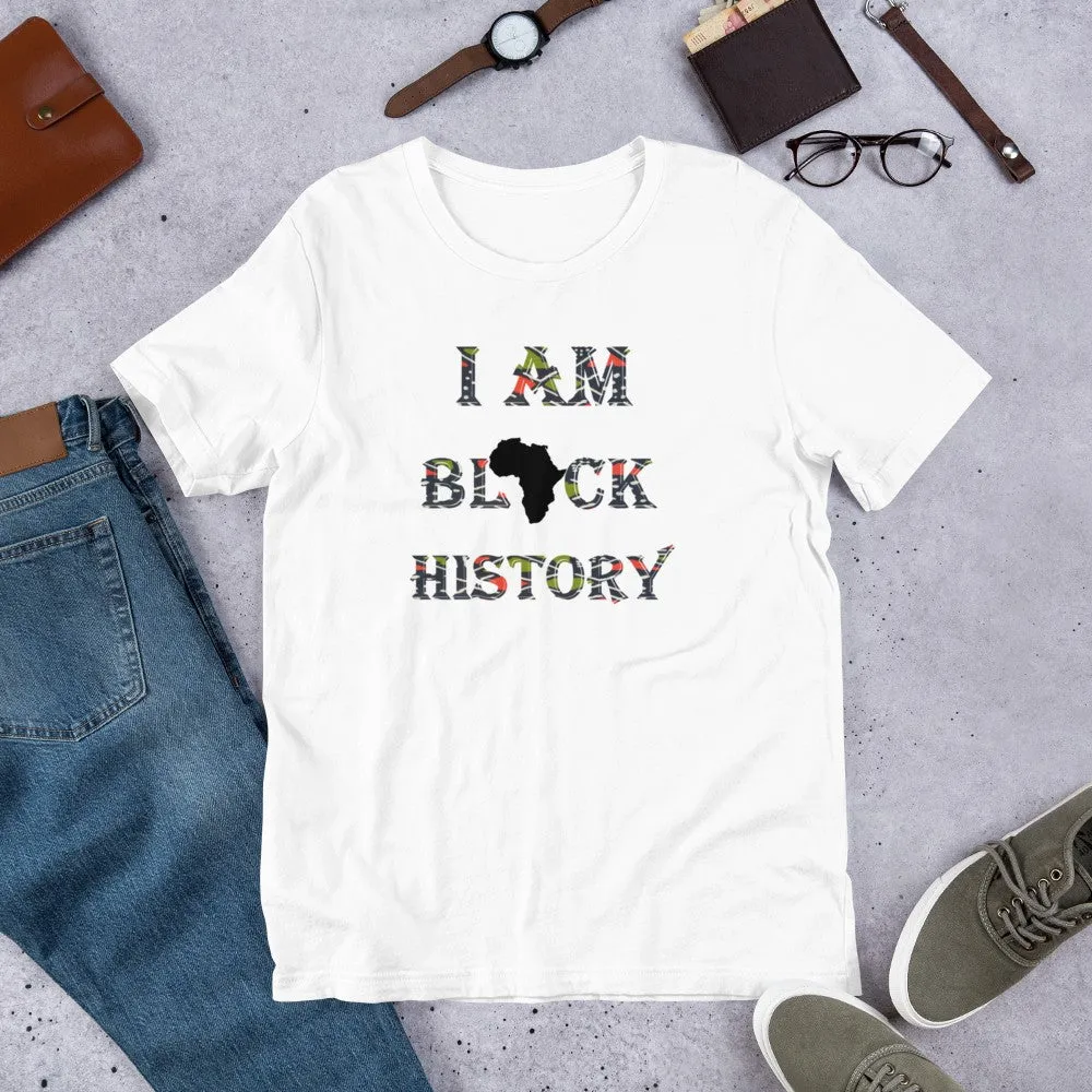Black History African Print Short-Sleeve Unisex T-Shirt