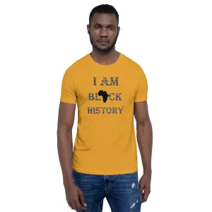 Black History African Print Short-Sleeve Unisex T-Shirt