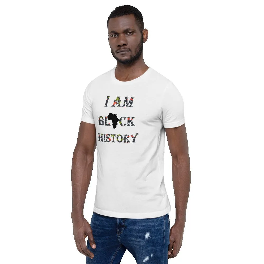 Black History African Print Short-Sleeve Unisex T-Shirt