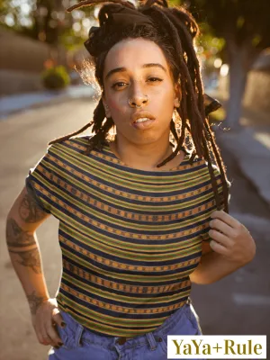 Black Kente African Print Women's T-shirt