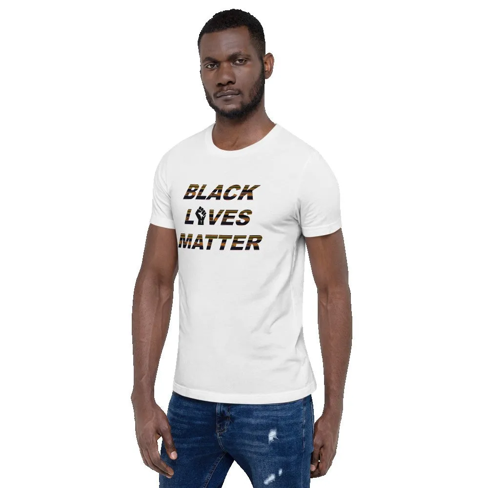 BLM African Print Color Short-Sleeve Unisex T-Shirt