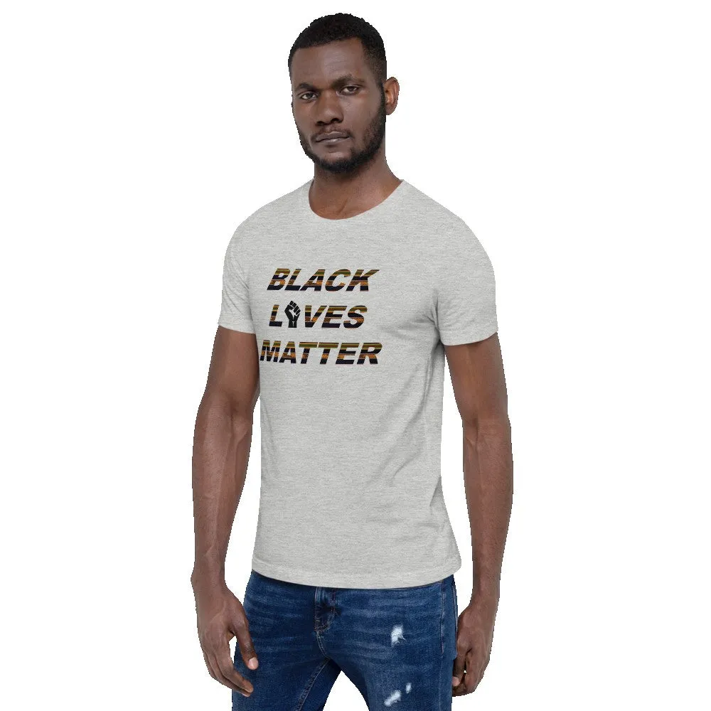 BLM African Print Color Short-Sleeve Unisex T-Shirt