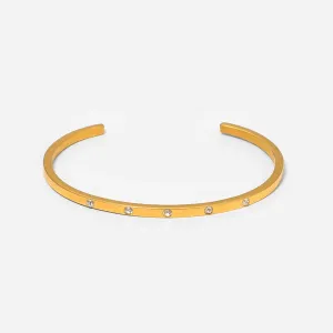 Boho & Mala Gold Cuff Bracelet