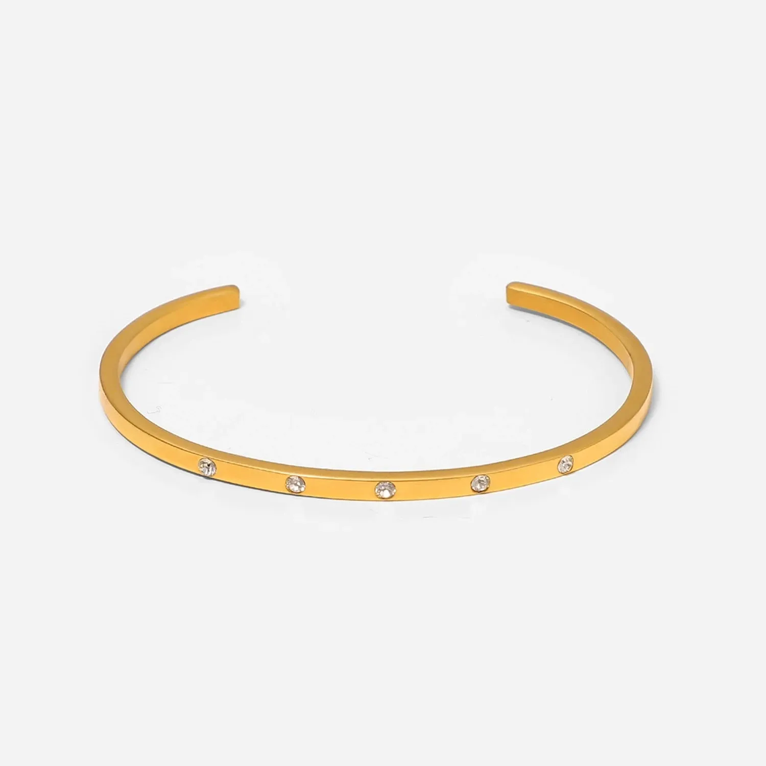 Boho & Mala Gold Cuff Bracelet