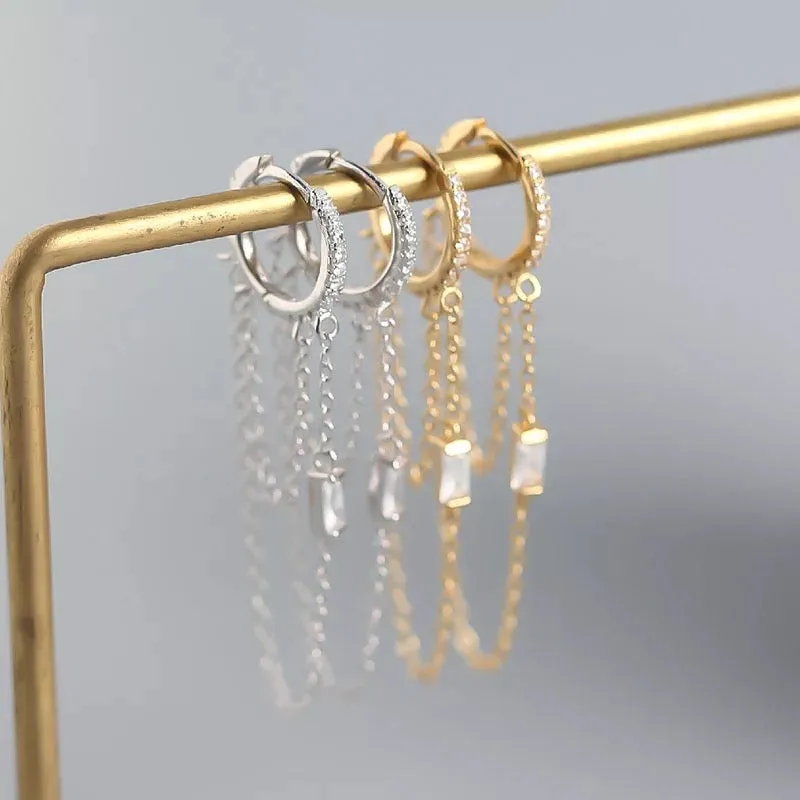 Boho & Mala Huggies 18k Gold Plated Hoop Earrings DE100066