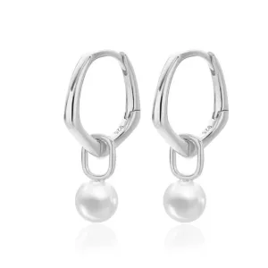 Boho & Mala Natural Freshwater Pearl Sterling Silver Drop Earrings DE1004