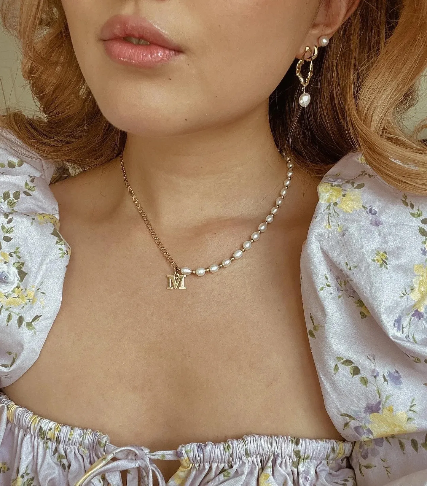 Boho & Mala Pearl Sterling Silver Stud Earrings