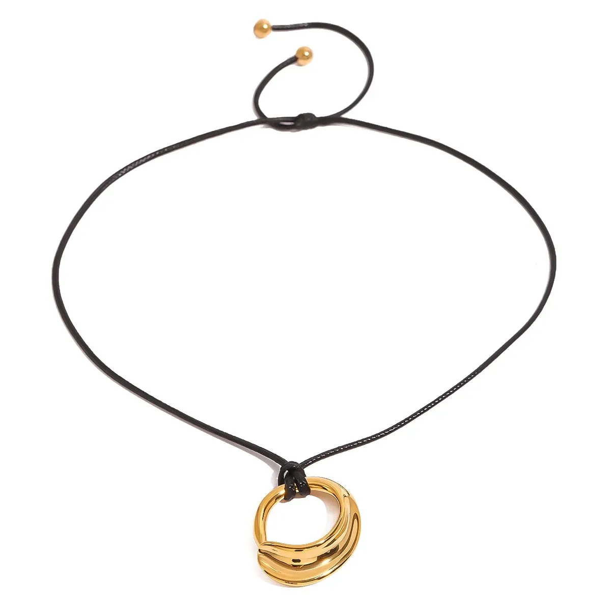 Boho & Mala Stainless Steel Charm Gold Plated Necklace