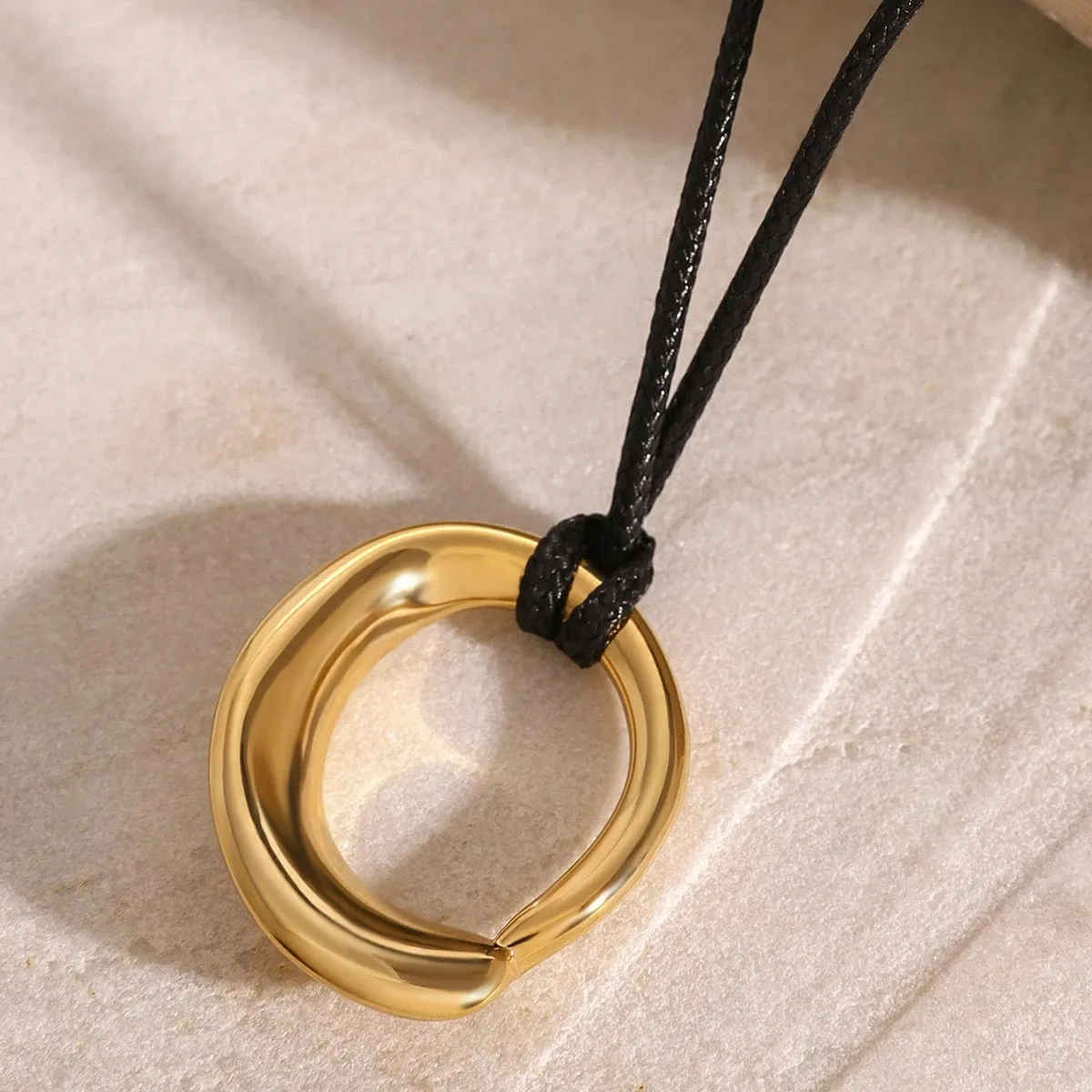 Boho & Mala Stainless Steel Charm Gold Plated Necklace