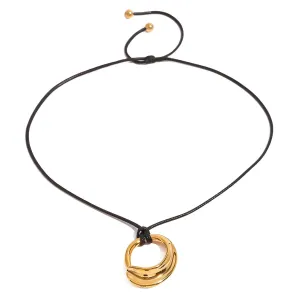 Boho & Mala Stainless Steel Charm Gold Plated Necklace