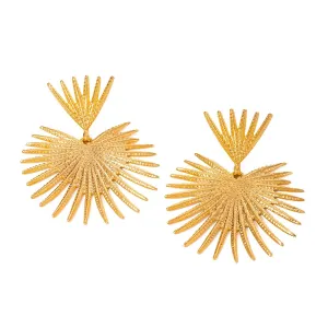 Boho & Mala Stainless Steel Gold Plated Earrings