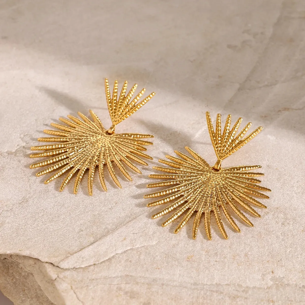Boho & Mala Stainless Steel Gold Plated Earrings