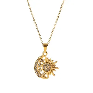 Boho & Mala Stainless Steel/ Gold Plated Necklace