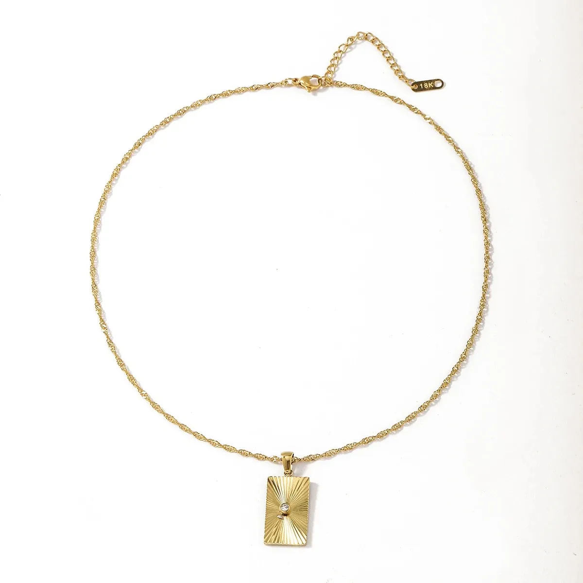 Boho & Mala Stainless Steel Gold Plated Necklace
