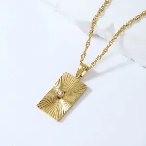 Boho & Mala Stainless Steel Gold Plated Necklace