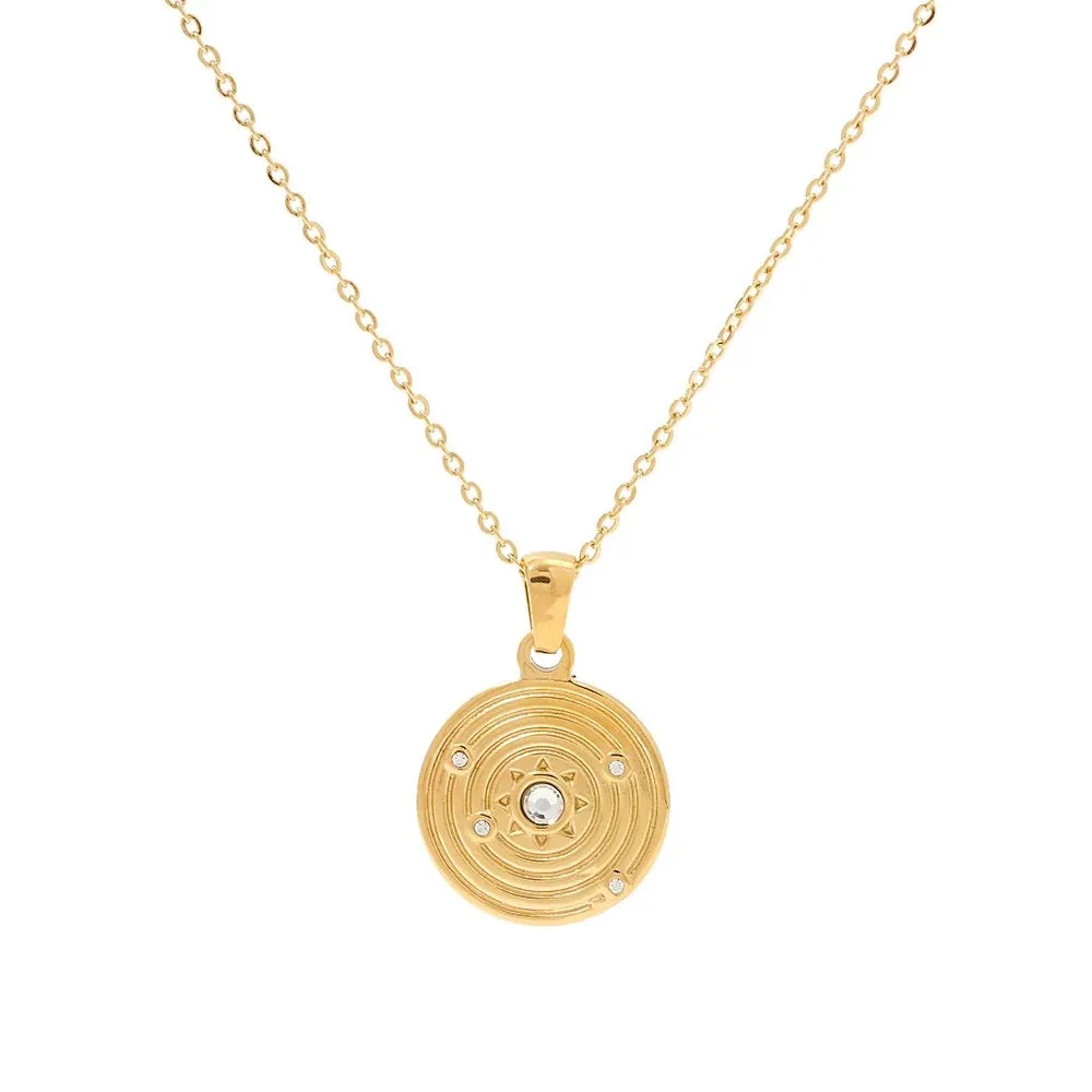 Boho & Mala Stainless Steel/ Gold Plated Necklace