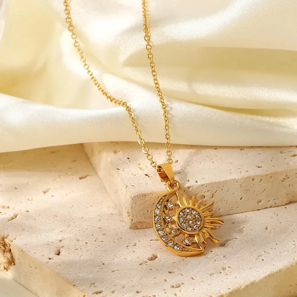 Boho & Mala Stainless Steel/ Gold Plated Necklace