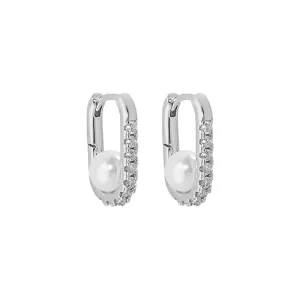 Boho & Mala Sterling Silver Hoop Huggie Earrings