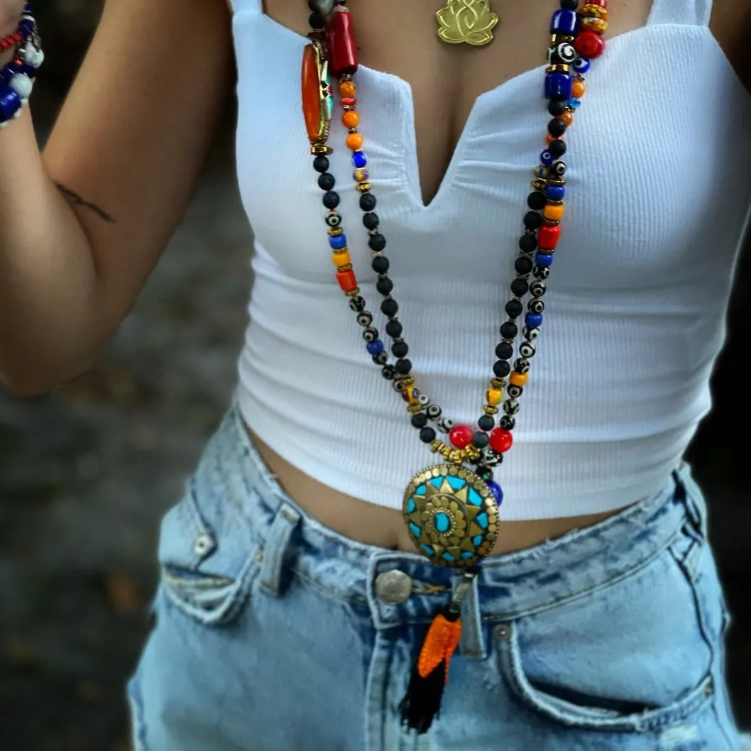 Boho Style Tassel Necklace