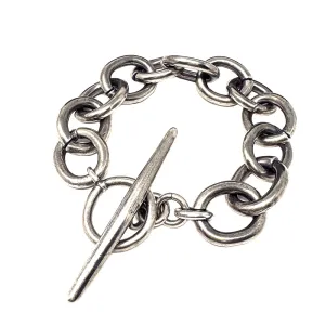 Bold Chunky Sterling Silver Chain Link Bracelet