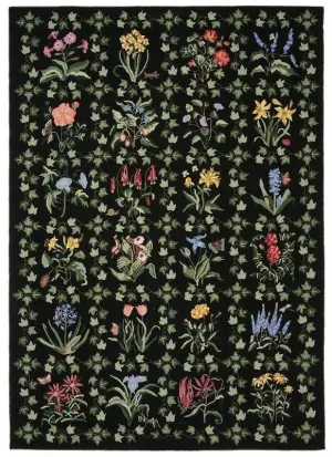 Botanical Grid 6x9 Black