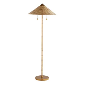 Bradley Wicker Rattan Floor Lamp