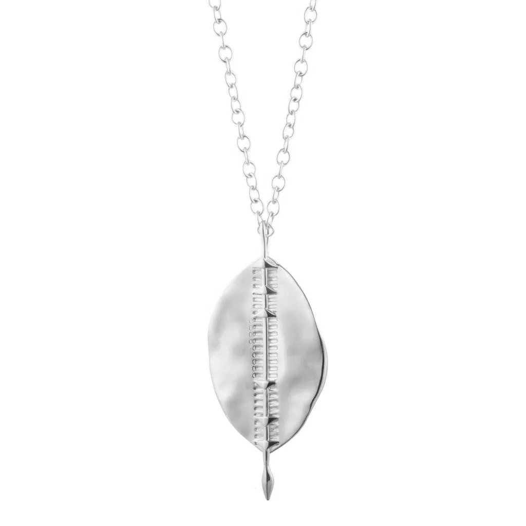 Bulawayo Sterling Silver Shield Pendant Necklace