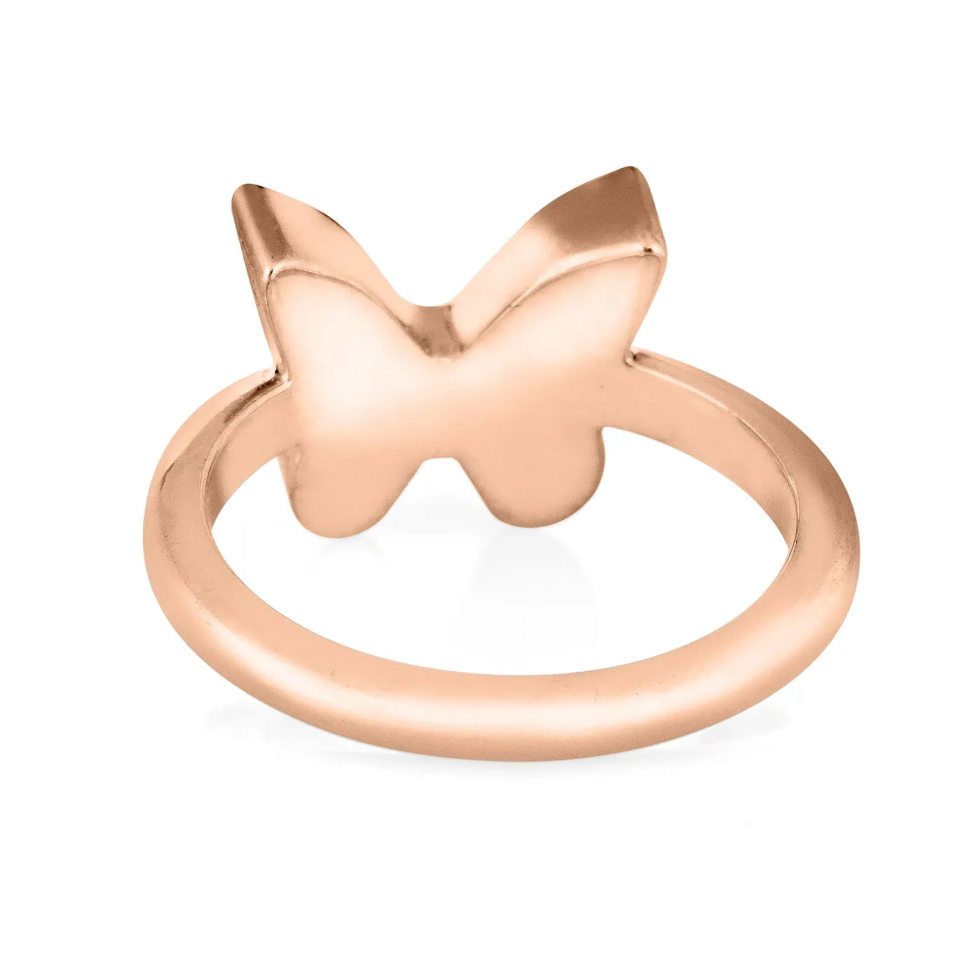 Butterfly Cremation Ring in 14K Rose Gold