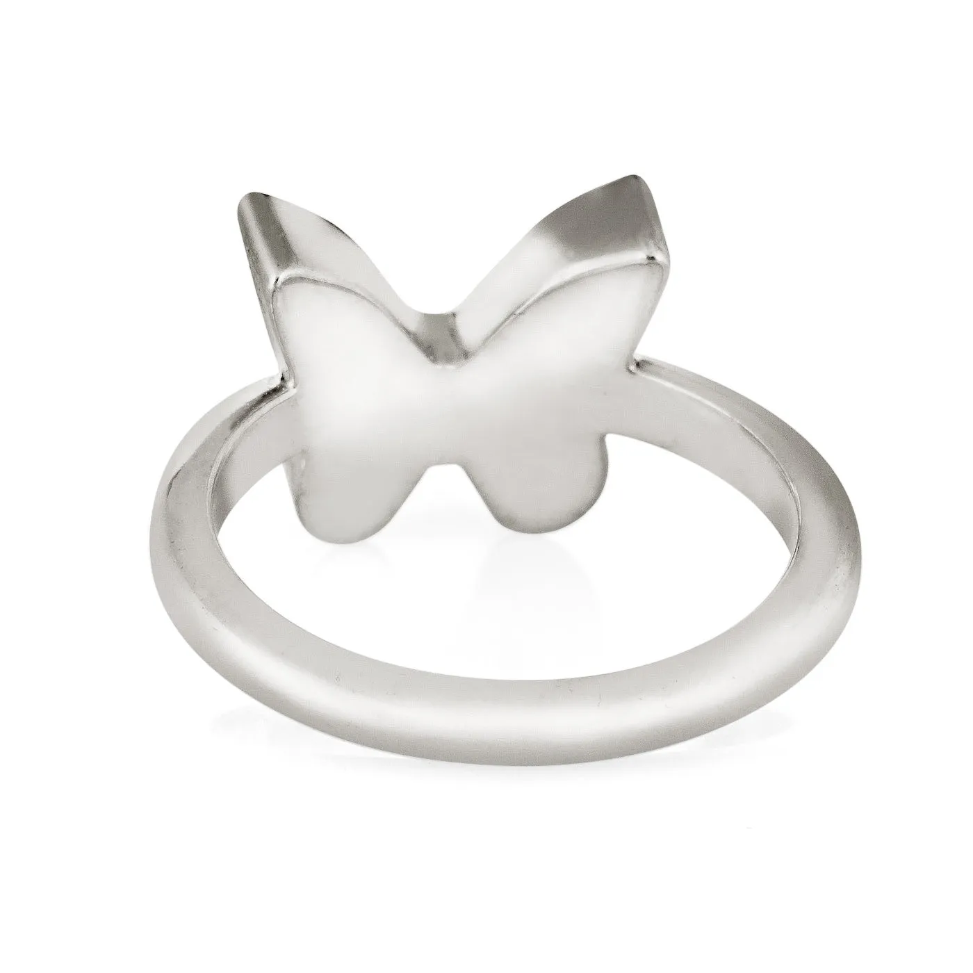 Butterfly Cremation Ring in Sterling Silver