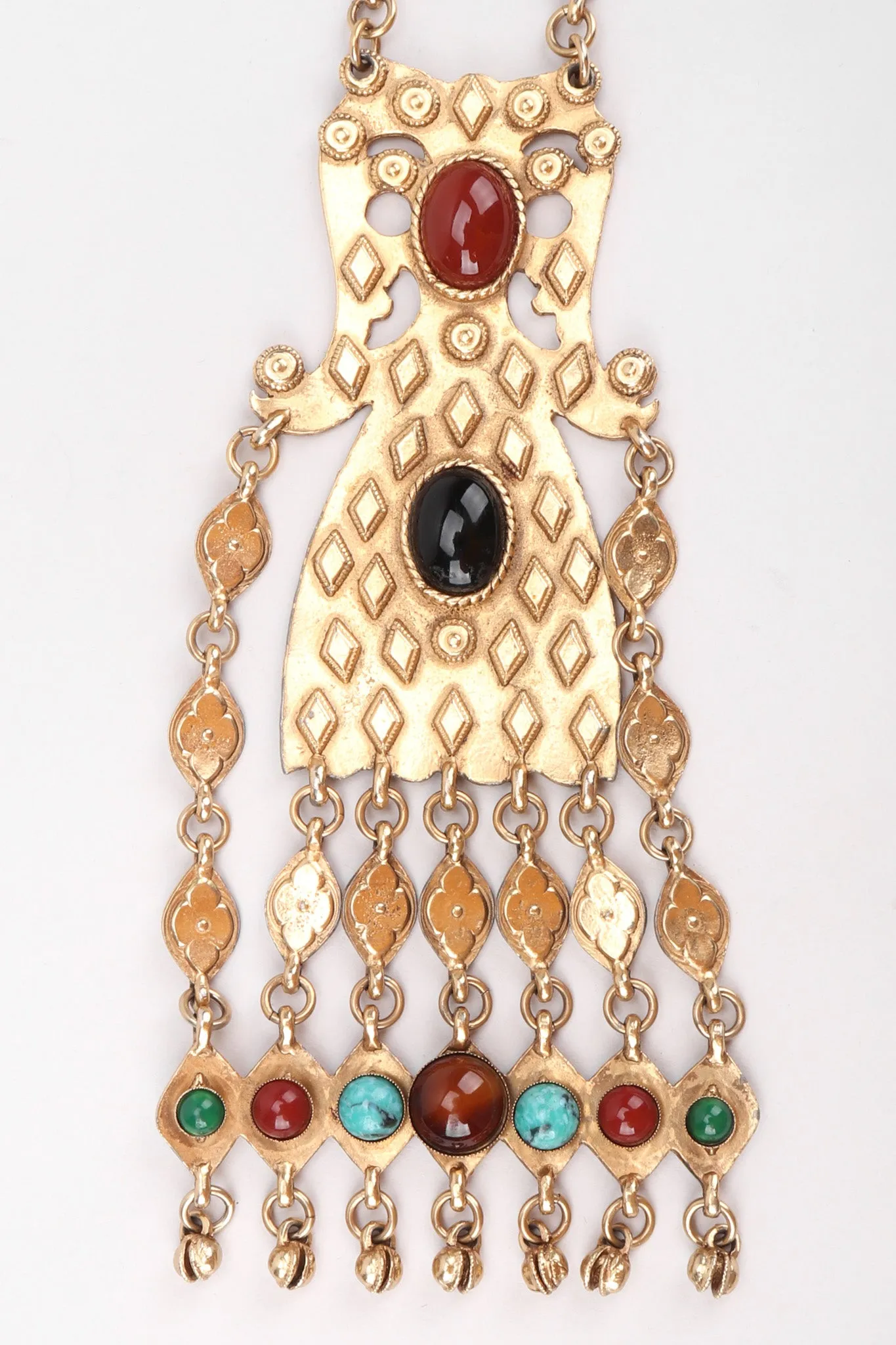 Byzantine Cabochon Plate Necklace
