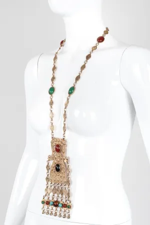 Byzantine Cabochon Plate Necklace