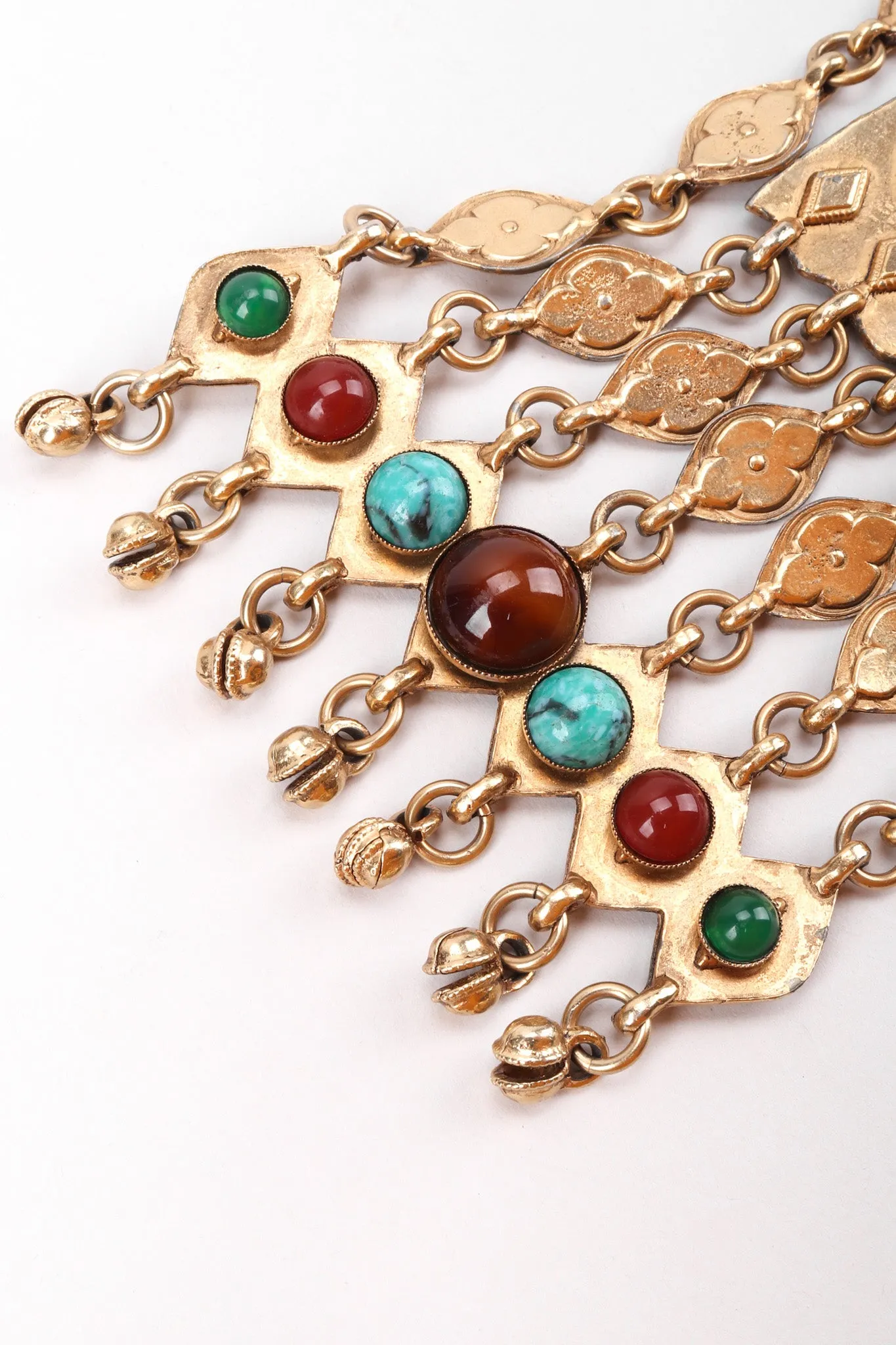 Byzantine Cabochon Plate Necklace