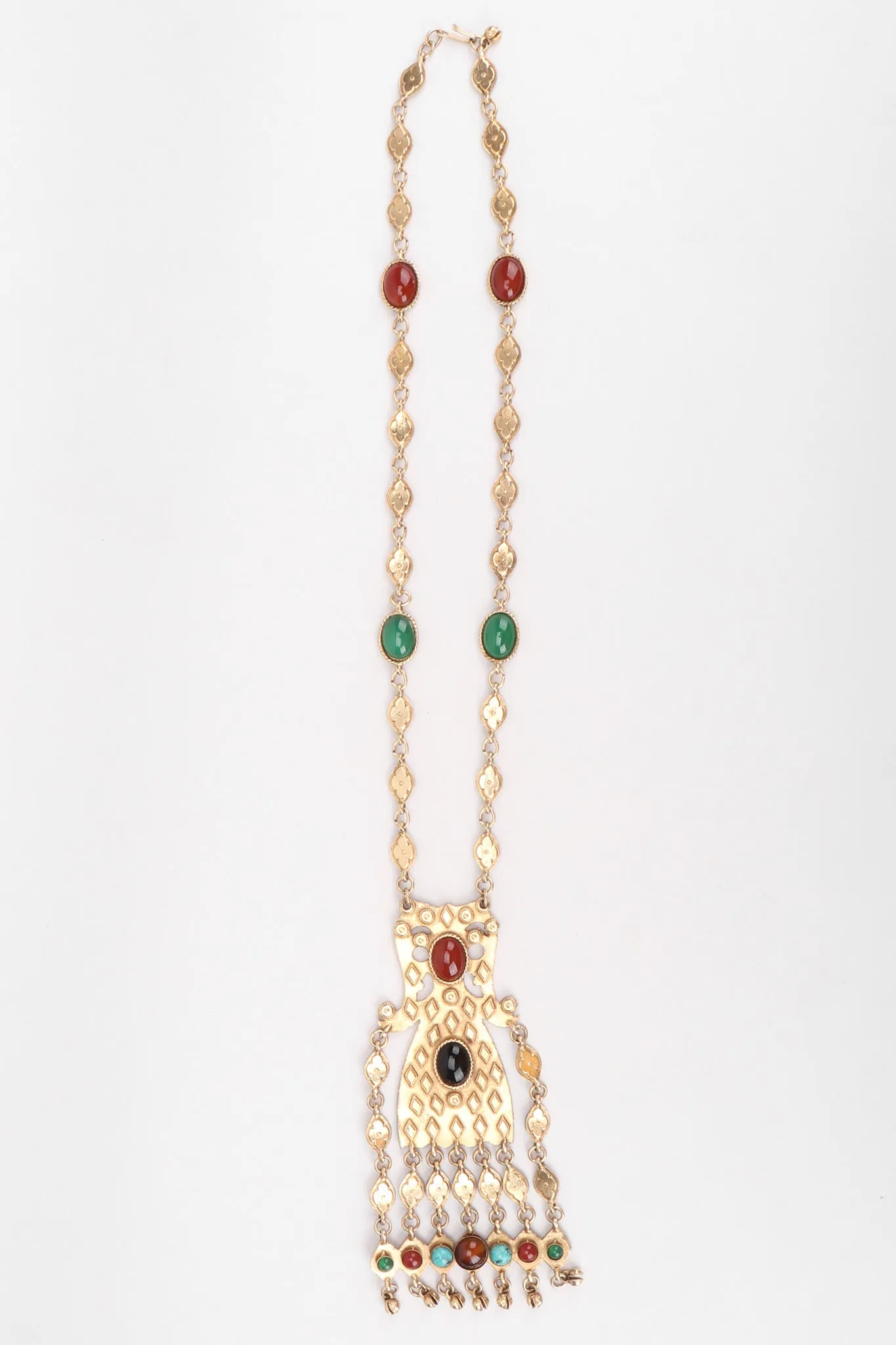 Byzantine Cabochon Plate Necklace