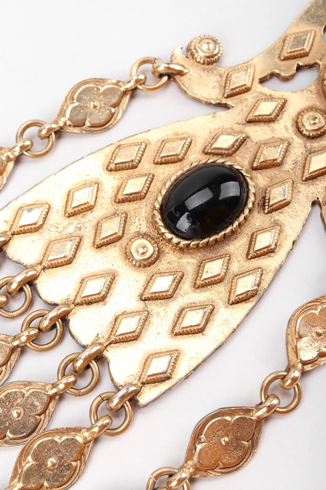 Byzantine Cabochon Plate Necklace