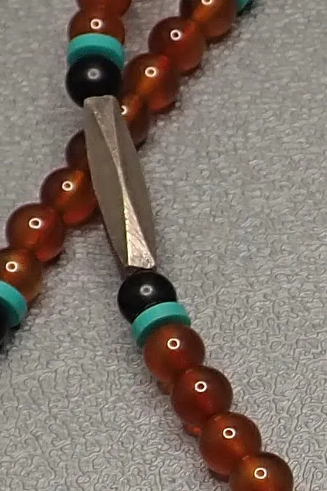 CARNELIAN BEADED NECKLACE