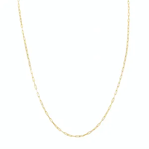 CHAINS: DAINTY PAPERCLIP CHAIN-SILVER & PLATED