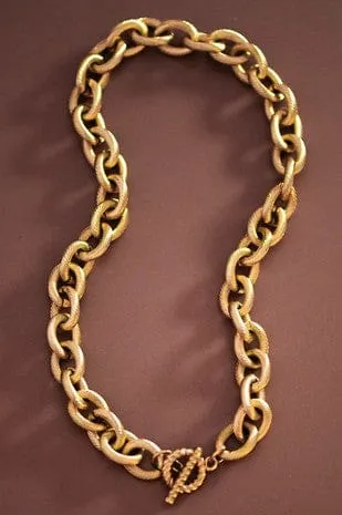 Chunky Chain Necklace In Gold